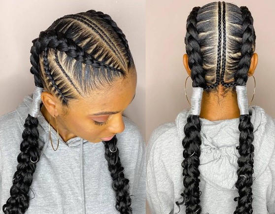 French braids hairstyles for African American - Apdhac